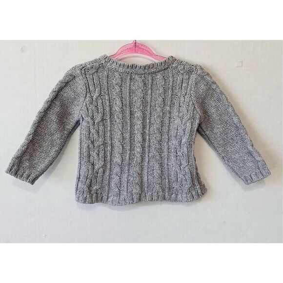 Baby B’gosh Gray Sweater Girls Sz 9m GUC - Picture 2 of 4